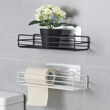 IronWall Metal Storage Shelf Bathroom Kitchen Organizer Rack Wall Mount