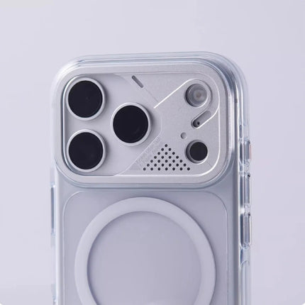 LumiMag Clear Case for iPhone 17 Pro Max/17 Pro MagSafe Metal Lens Protection Hard Cover