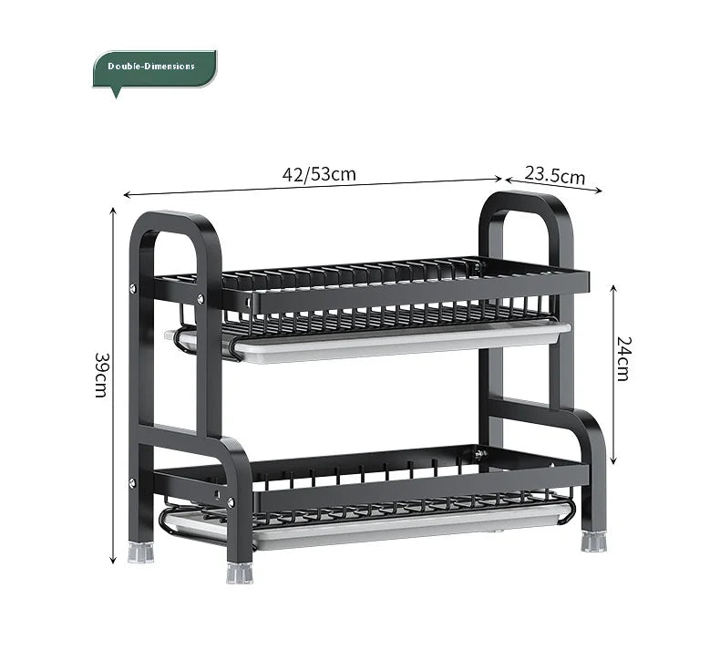 Kitchen storage rack, bowl and dish storage rack, drain rack, household multifunctional bowl and chopstick rack storage box