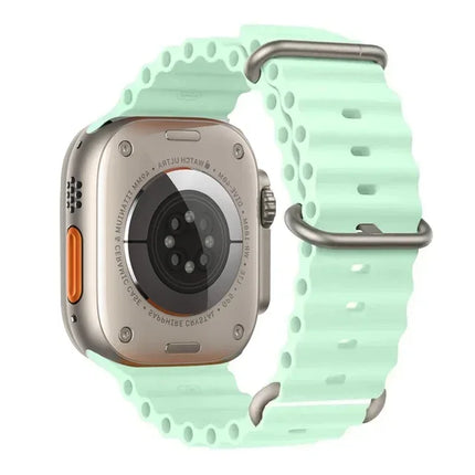 TideFlex Silicone Band for Apple Watch Ultra 2/Series 10/9/8/7/6/SE 49mm–40mm Sport Strap