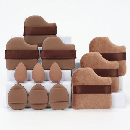 Velvet Cloud 12 Piece Makeup Sponge Set Powder Puffs Mini Cushion Eggs Beauty Blenders
