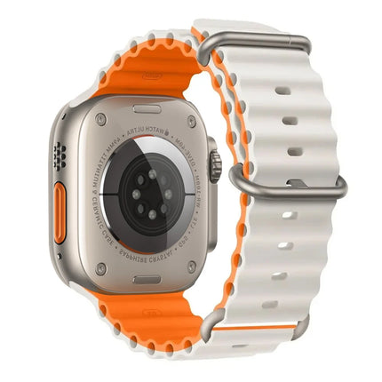 OceanFlex Silicone Sport Band for Apple Watch Ultra 2/Ultra/Series 10/9/8/7/6/SE 38mm–49mm