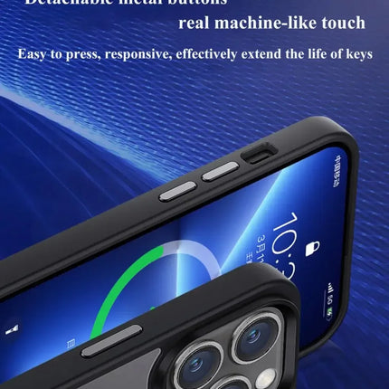 OKAYWOW iPhone MagSafe magnetic matte shockproof case for wireless charging, compatible with iPhone 15/14/13/12/11 Pro Max Plus models