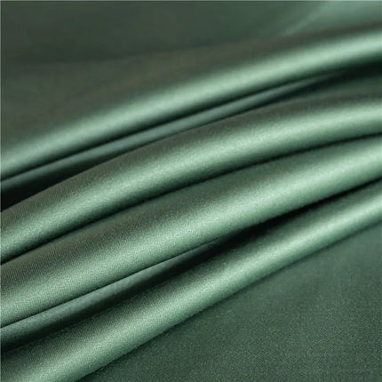 King size solid color Mulberry silk flat sheet by OKEYWOW, showcasing smooth, luxurious silk bedding for a elegant bedroom decor.