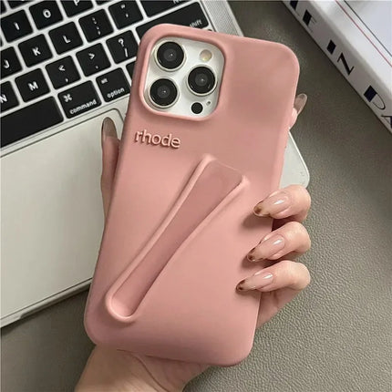 LipCase Silicone Phone Case with Lipstick Holder for iPhone