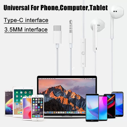 Original Wired In-Ear Earphones for iPhone, iPad & Type-C Devices