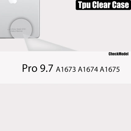 Clear iPad Case with Pencil Holder Pro 11 12.9 10.5 9.7 Mini 6 Air 5 4 TPU Cover