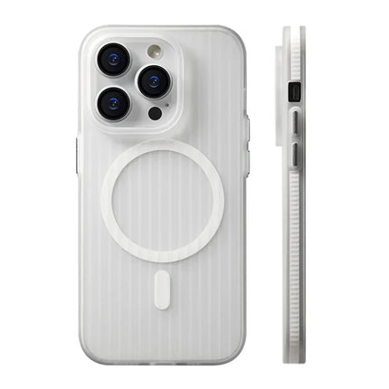 Corrugated MagSafe Case for iPhone 17/16/15/14/13 Pro Max Non-Slip Matte Hard Cover