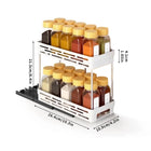 2-Tier Pull-Out Kitchen Storage Rack with Large Capacity