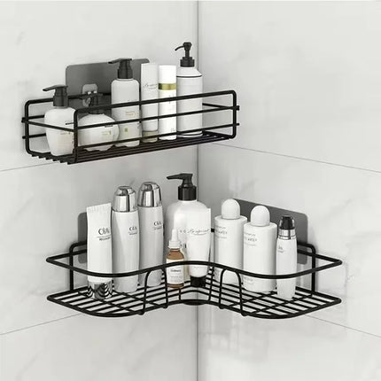 IronWall Metal Storage Shelf Bathroom Kitchen Organizer Rack Wall Mount