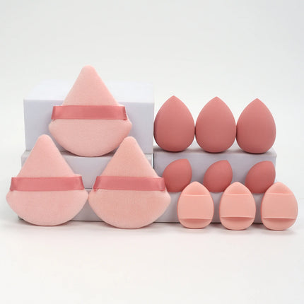 Velvet Cloud 12 Piece Makeup Sponge Set Powder Puffs Mini Cushion Eggs Beauty Blenders