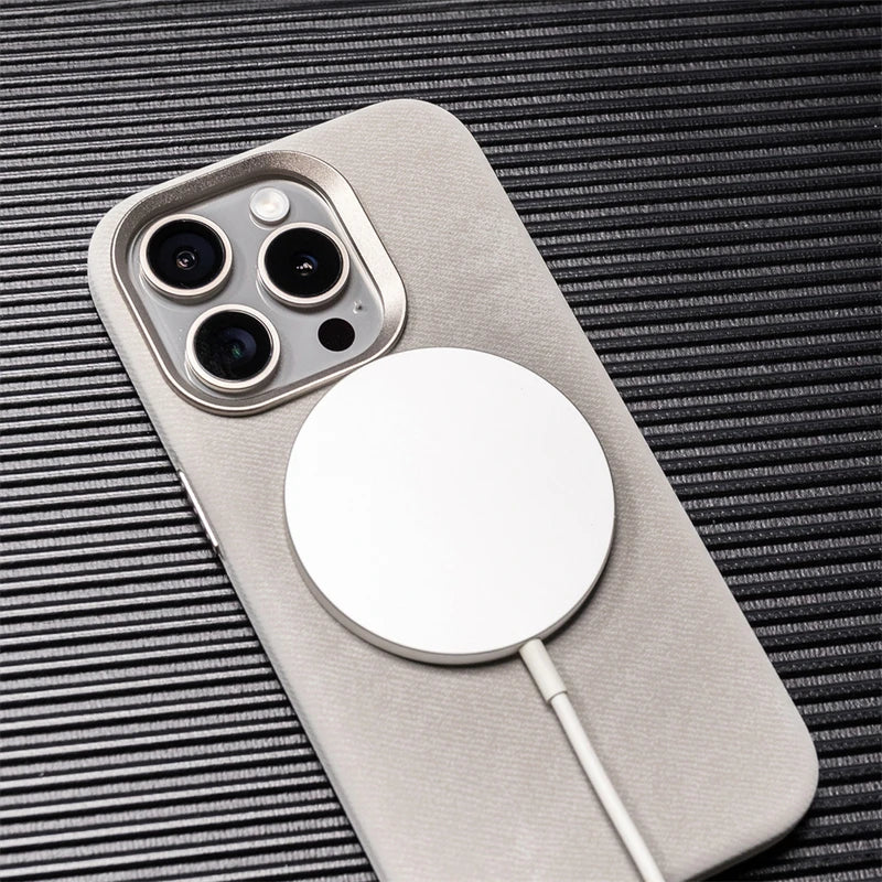 MagSafe Magnetic Wireless Charging Case: Soft Shockproof Flannel Cover for iPhone 12/13/14/15 Pro Max