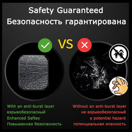 Apple Watch Ceramic Film Screen Protector for Series 9, 8, 7, 6, 5, 4, 3, SE, 38mm to 49mm, by OKEYWOW, shown on watch face