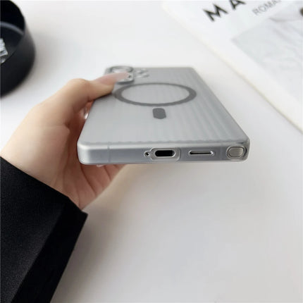 RidgeMatte Magnetic Case for Samsung Galaxy S25/S24/S23 Ultra Clear Shock Cover