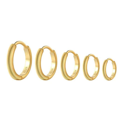 LunaHoop 925 Sterling Silver Round Hoop Earrings
