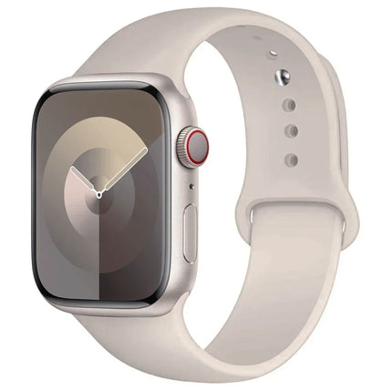 Apple Watch silicone sport band by OKEYWOW for Series 9, Ultra, SE, and 3 in black with a textured finish.