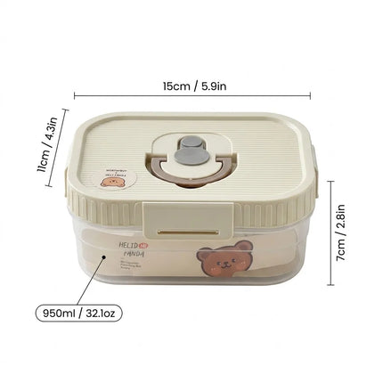FreshSeal Stackable Food Storage Container with Handle & Lid