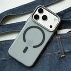 FrostLine Magnetic Armor Case for iPhone 17/16/15 Pro Max Metal Lens Slim PC Cover