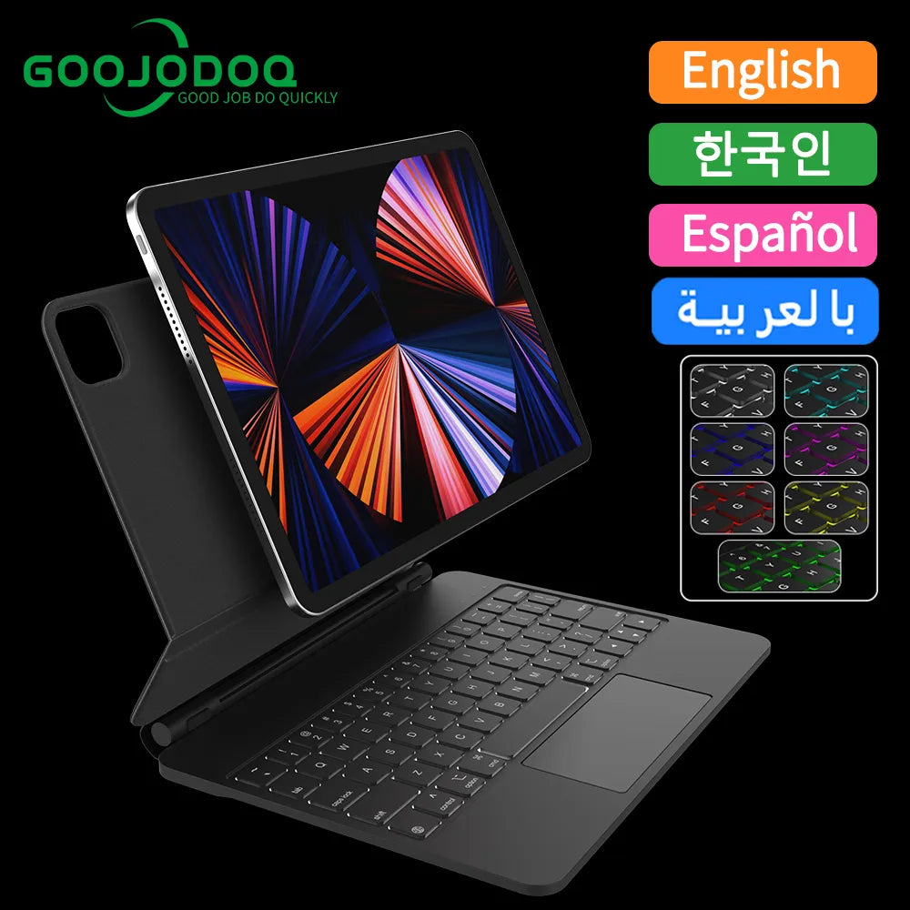 Backlight Magic Keyboard for iPad Pro 11 (2022) and 10th Generation, Keyboard Folio for Enhanced Typing Experience.