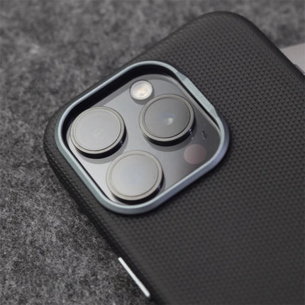 Color Block Leather MagSafe Case for iPhone 17/16/15/14/13 Pro Max Alloy Lens Shockproof Cover