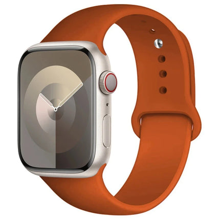 Apple Watch silicone sport band by OKEYWOW for Series 9, Ultra, SE, and 3, 45mm, 44mm, 42mm, 40mm, and 38mm models.