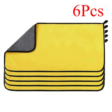 UltraDry Microfiber Car Towels 1/2/3/6/10PCS 30x60cm Soft Quick Dry Cleaning Cloth for Windows Mirrors Auto Care