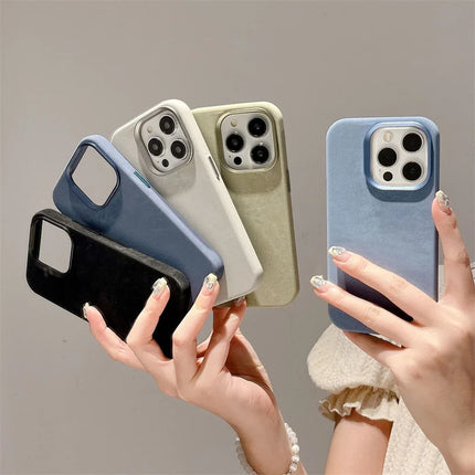 SoftFlannel MagSafe Case for iPhone 17/16/15 Pro Max Matte Wireless Charge Protective Cover