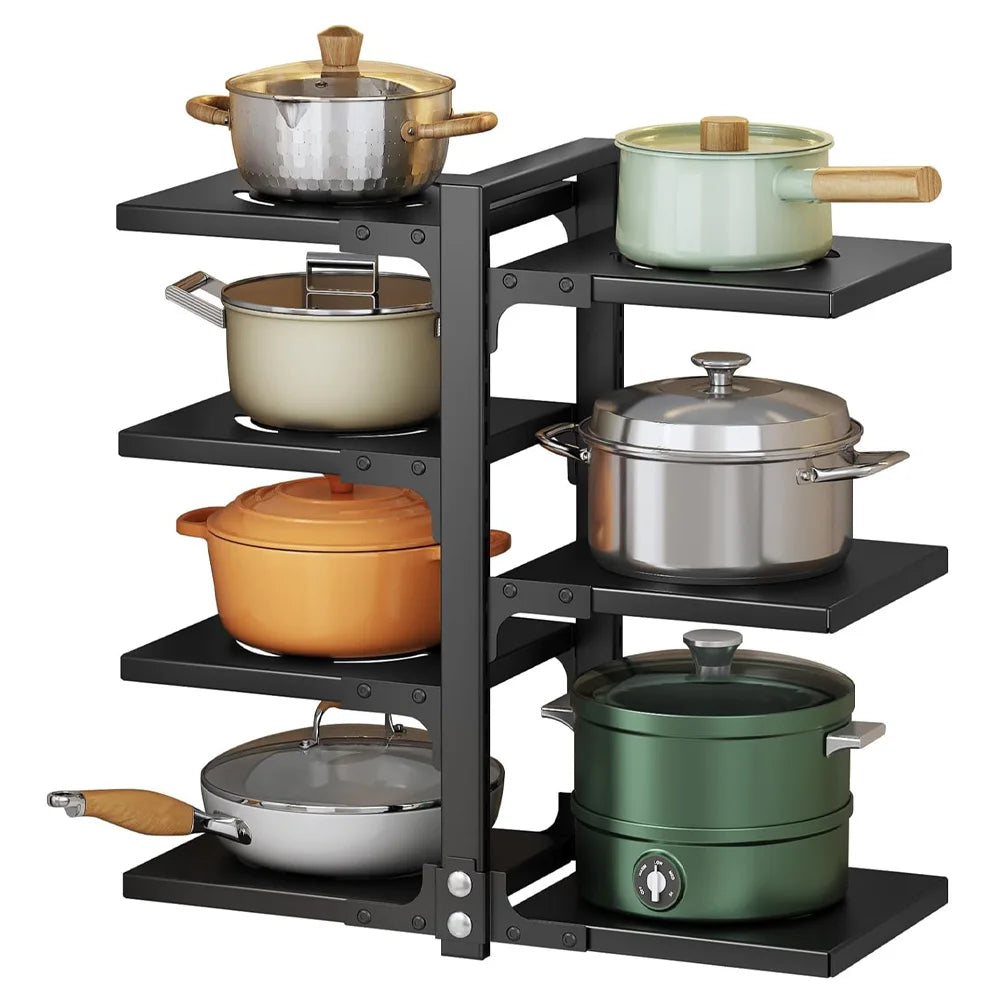 Lifeideas Multi Tier Adjustable Kitchen Pot Rack Organizer
