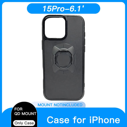 Twist Lock Motorcycle & Bicycle Phone Holder Case for iPhone Quick Mount Cover