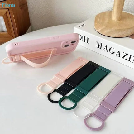 Universal Wrist Strap Phone Holder Finger Grip Stand Sticker