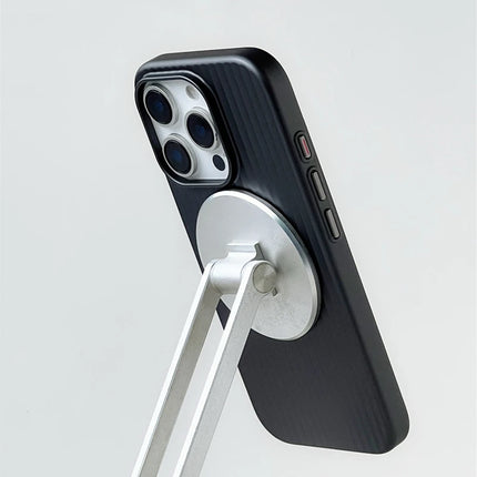 MagSafe 3D Stripe Phone Case iPhone 17–14 Pro Max Shockproof Matte Wireless Charge Cover