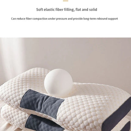 NeckRest Cervical Sleep Pillow Orthopedic Soybean Fiber Massage Support Pillow SPA Comfort