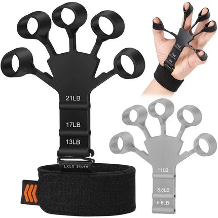 GripPro 6 Level Hand Strength Trainer Finger Exercise Grip Expander Tool