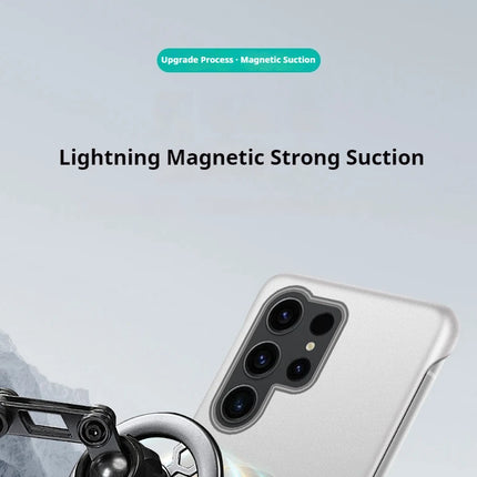 Samsung Ultra Thin Magnetic PC Shockproof Cooling Cover for S22/S23/S24/S25 Ultra Plus by OKEYWOW, showing sleek protective design