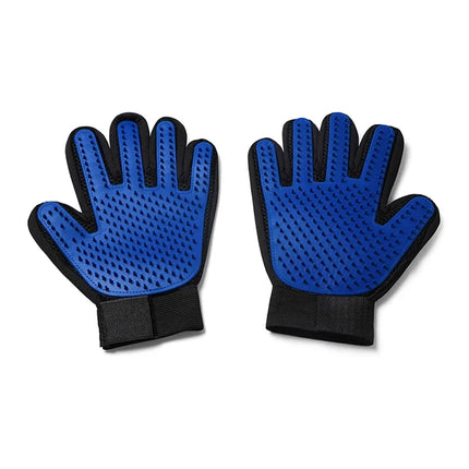 Pet Grooming Gloves Silicone Cat Dog Hair Removal Bath Brush Cleaning Tool