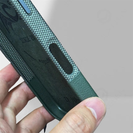 Color Block Leather MagSafe Case for iPhone 17/16/15/14/13 Pro Max Alloy Lens Shockproof Cover