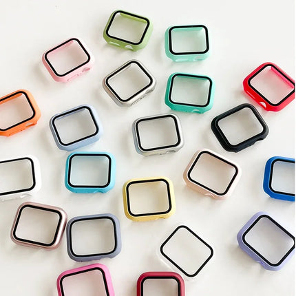 WatchGuard Glass Case for Apple Watch Ultra 2/Series 9/8/7/6/SE 41mm–49mm Screen Protector Cover