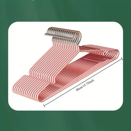 Set of 20/30 metal clothes hangers by OKEYWOW with anti-slip design, heavy duty and space-saving for closet organization.
