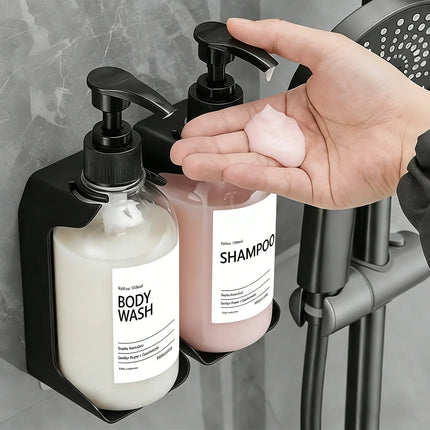 ClearWall 2/3 Chamber Shower Dispenser for Shampoo & Body Wash