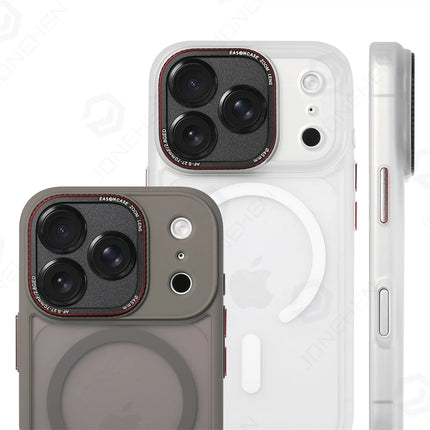 Matte Transparent MagSafe Case for iPhone 17/16/15/14/13 Pro Max Shockproof Bumper Cover
