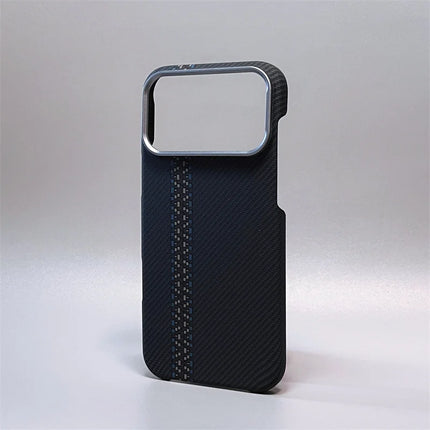 GeoCarbon MagSafe Case for iPhone 14/15/16/17 Pro Max Air Alloy Camera Armor Cover