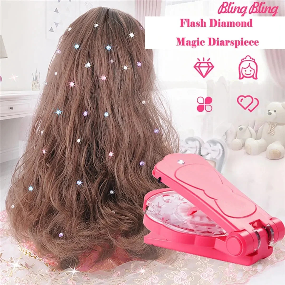 Diamond Chip Hair Braiding Machine: DIY Automatic Fashion Styling Tool for Beauty Accessories and Home Decoration Toy