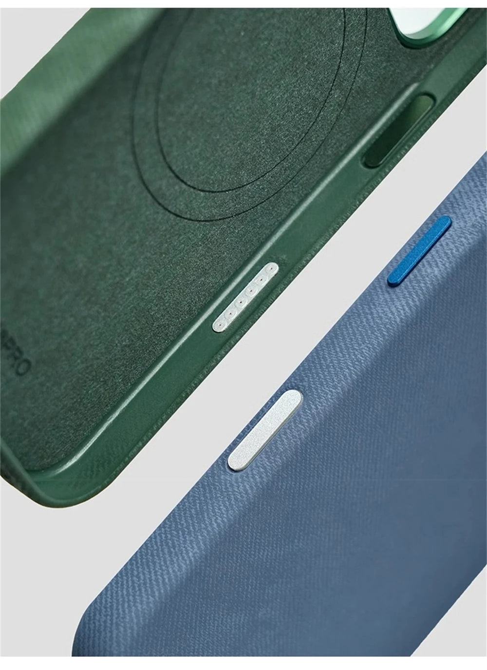 Luxury Fiber Leather Shockproof Case for iPhone 12–17 Series (Pro/Pro Max/Plus) – MagSafe Magnetic Wireless Charging Back Cover