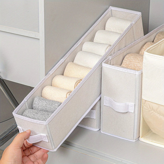 Foldable Clothes Storage Box Wardrobe Organizer Underwear Socks Storage Basket
