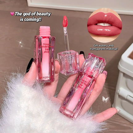 Velora Beauty 6pcs Lip Gloss Set Moisturising Mirror Effect Non Greasy Long Lasting Liquid Lipstick