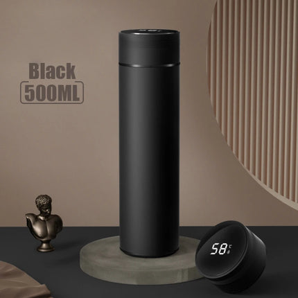 Smart LED Temperature Display Stainless Steel Thermos Bottle 500ml