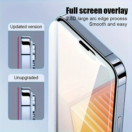 OKEYWOW Samsung tempered glass screen protector for Galaxy A series models, showing a clear, scratch-resistant screen cover.
