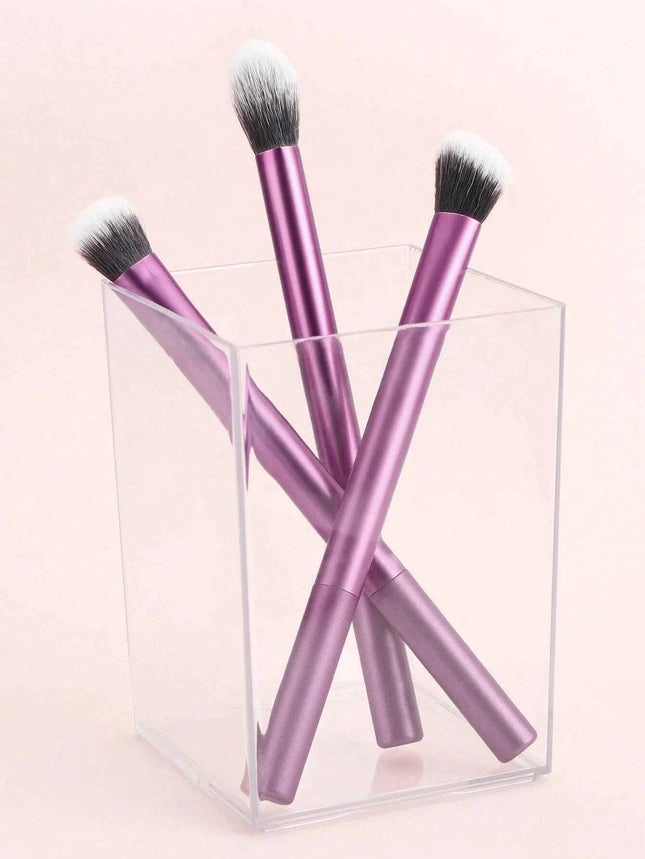 GlowEssence 3-Piece Makeup Brush Set with Gift Box
