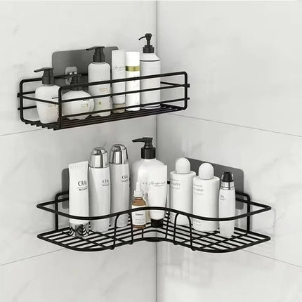 IronWall Metal Storage Shelf Bathroom Kitchen Organizer Rack Wall Mount
