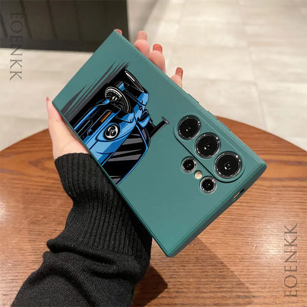 Samsung Sports Car Case S25/S24/S23/S22/S21 Ultra Note 20 Silicone Protective Cover - OKEYWOW